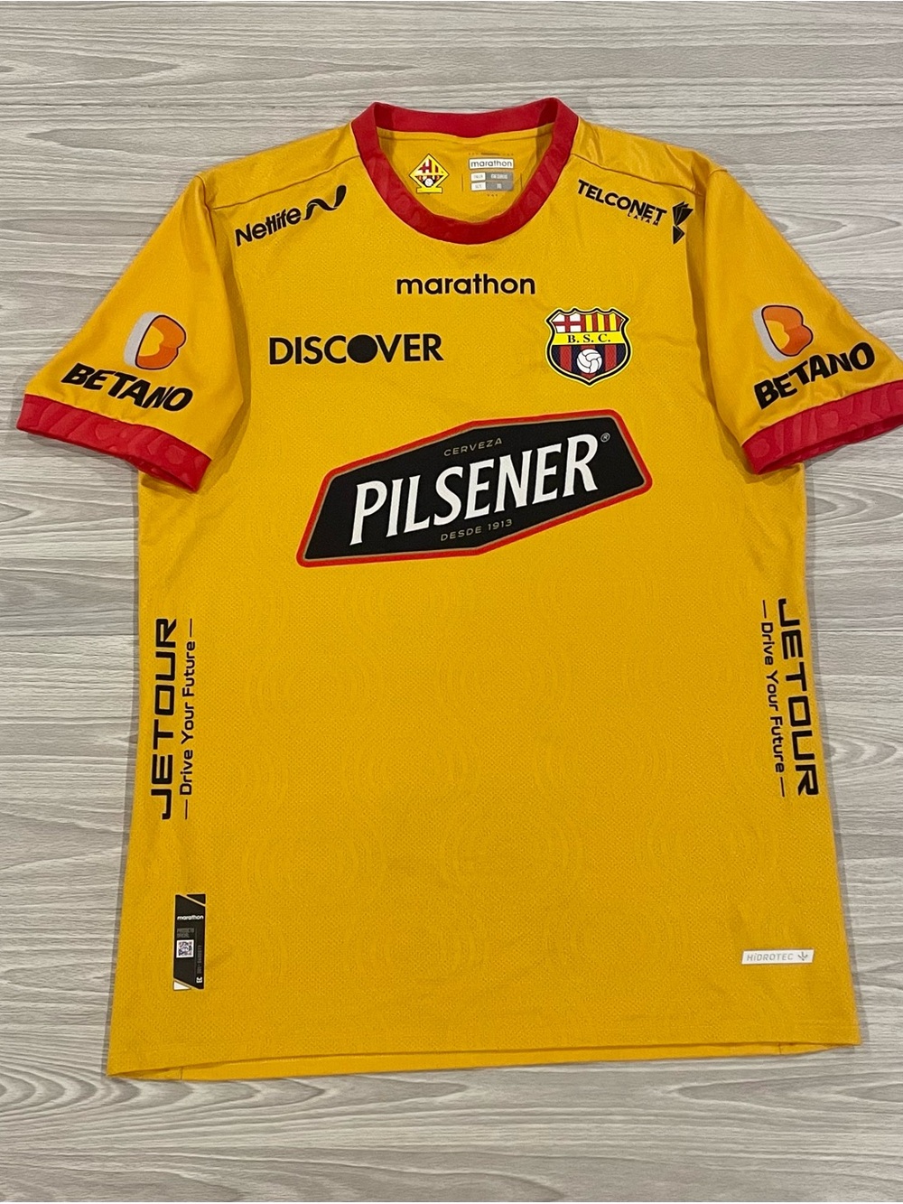 Marathon 2024 Barcelona SC Guayaquil Ecuador Soccer Jersey Men's Size Medium